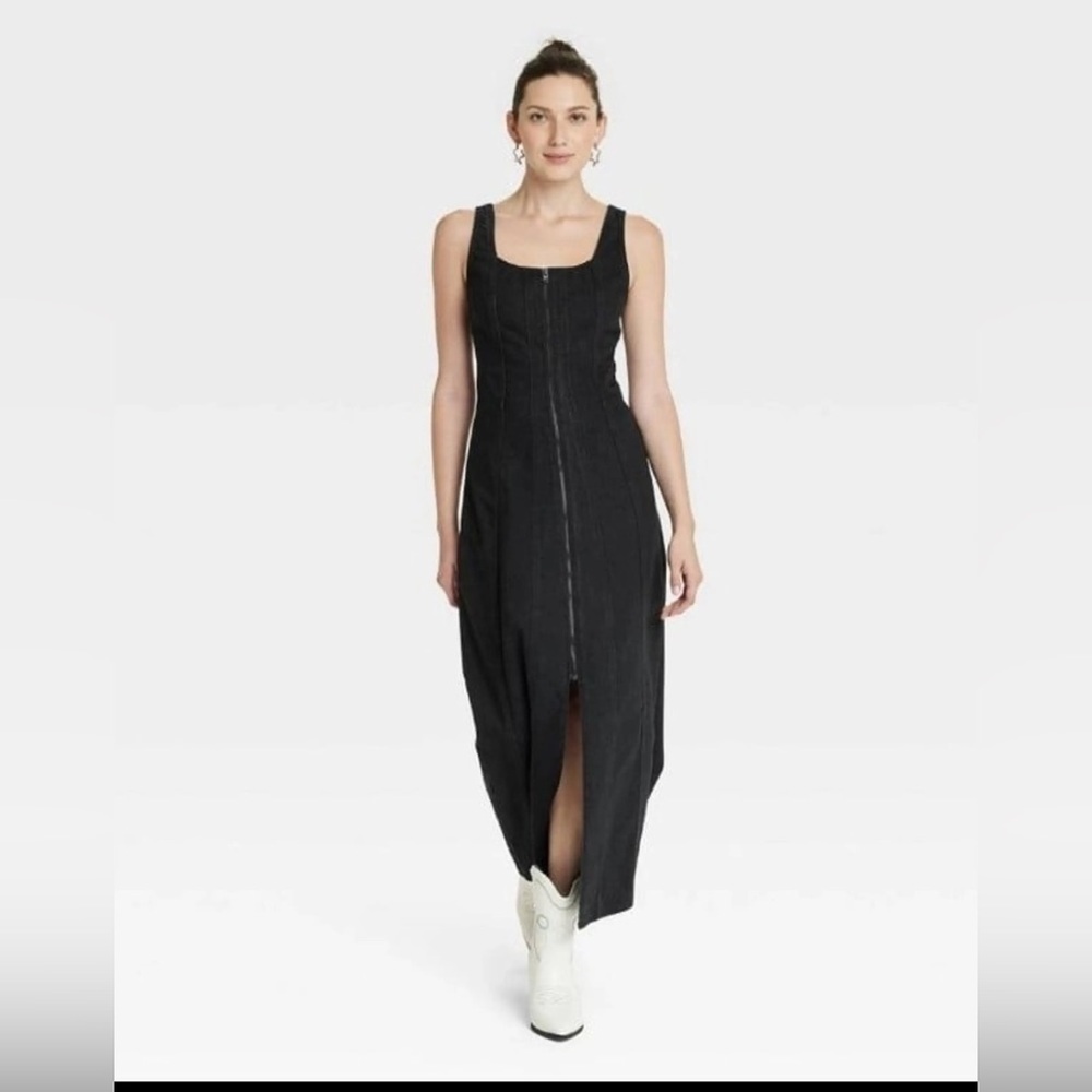 Women's Denim Tailored Corset
Midi Dress